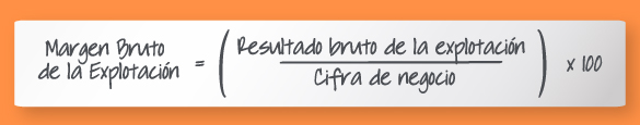 Margen Bruto de la Explotación = (Resultado bruto de la explotación / Cifra de negocio) x 100