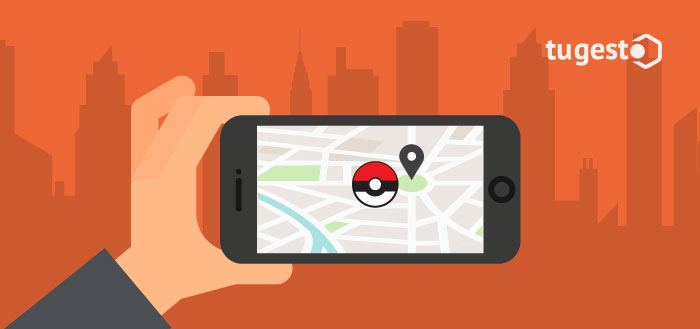 Móvil con el juego Pokemon Go