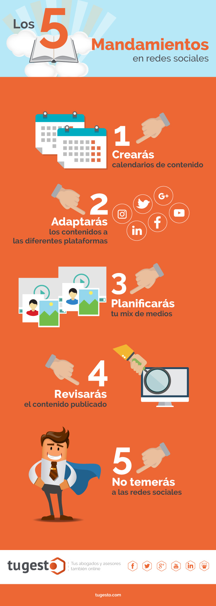 Los 5 Mandamientos De Las Redes Sociales | Tugesto