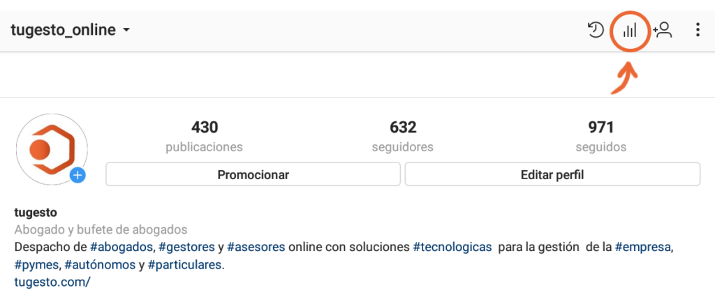 perfil de empresa Instagram 