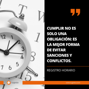 Sistema de registro de jornada laboral digital de tugesto cumpliendo la normativa española e integrado con el cálculo automático de nóminas.