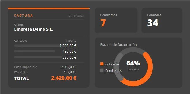 Software de facturación, contabilidad y fiscalidad, con OCR, CRM y Verifactu - tugesto.