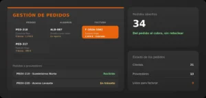 Centraliza pedidos de clientes y proveedores en un único lugar. Del pedido al albarán y a la factura, sin volver a teclear nada.